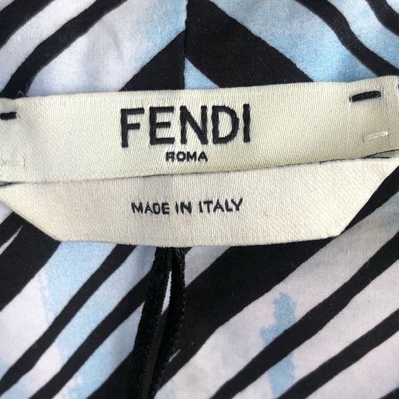 Fendi Skylines Sleeveless Shirt Dress sz 6 NWT - Picture 9 of 11